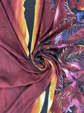 Rayon - Topical Sunset Border Prints