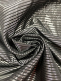 3 1/4 YD Polyester Iridescent Corded Taffeta - White with Black