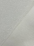 Vinyl Embossed Felt Backed - Pearlescent Off White