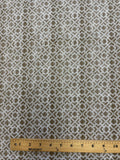4 7/8 YD Quilting Cotton - Light Brown with White Lattice
