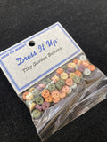 Buttons Plastic Bundle - Matte Various Colors in Muted Tones