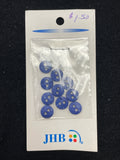 Buttons Plastic Set of 10 - Blue