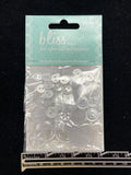 Buttons Plastic Bundle of 39 - Pearlescent White in Various Sizes
