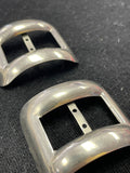 Buckles Set of 2 Metal Vintage - Silver Tone