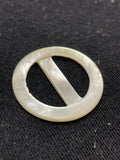 Buckle Shell Slide Vintage - White Pearlescent