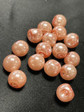 Buttons Plastic Set of 16 Vintage - Pearlescent Pink