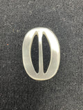 Buckle Shell Slide Vintage - White Pearlescent Oval