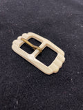 Buckle Plastic Vintage - Off White with Metal Prong