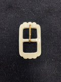 Buckle Plastic Vintage - Off White with Metal Prong