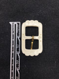 Buckle Plastic Vintage - Off White with Metal Prong