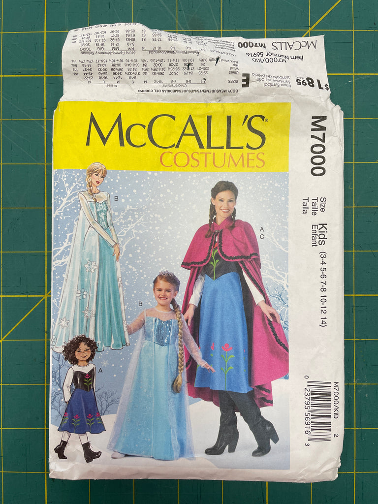 2014 McCall's 7000 Sewing Pattern - Child's Costume Dress FACTORY FOLDED