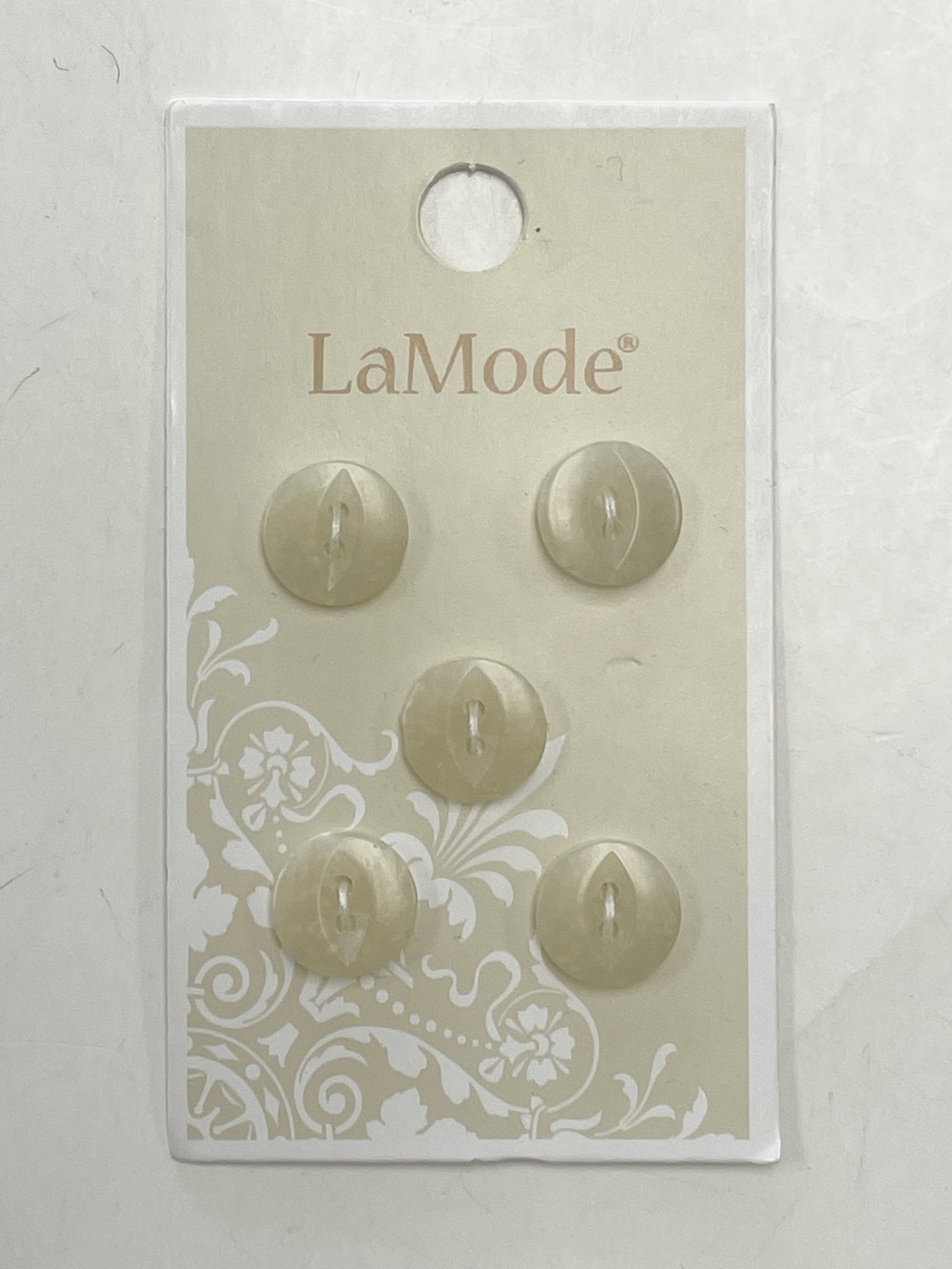 SALE Buttons Set of 5 - Ecru