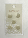 Buttons Set of 5 - Ecru