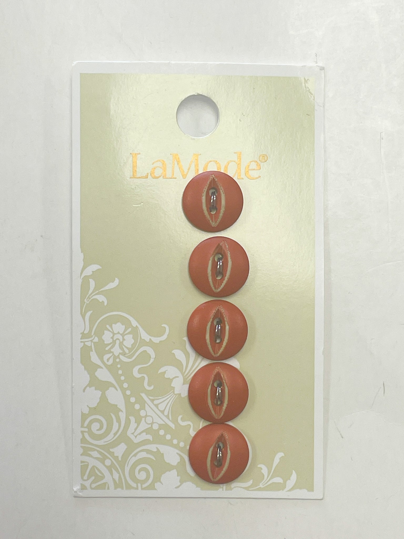 SALE Buttons Set of 5 - Brick