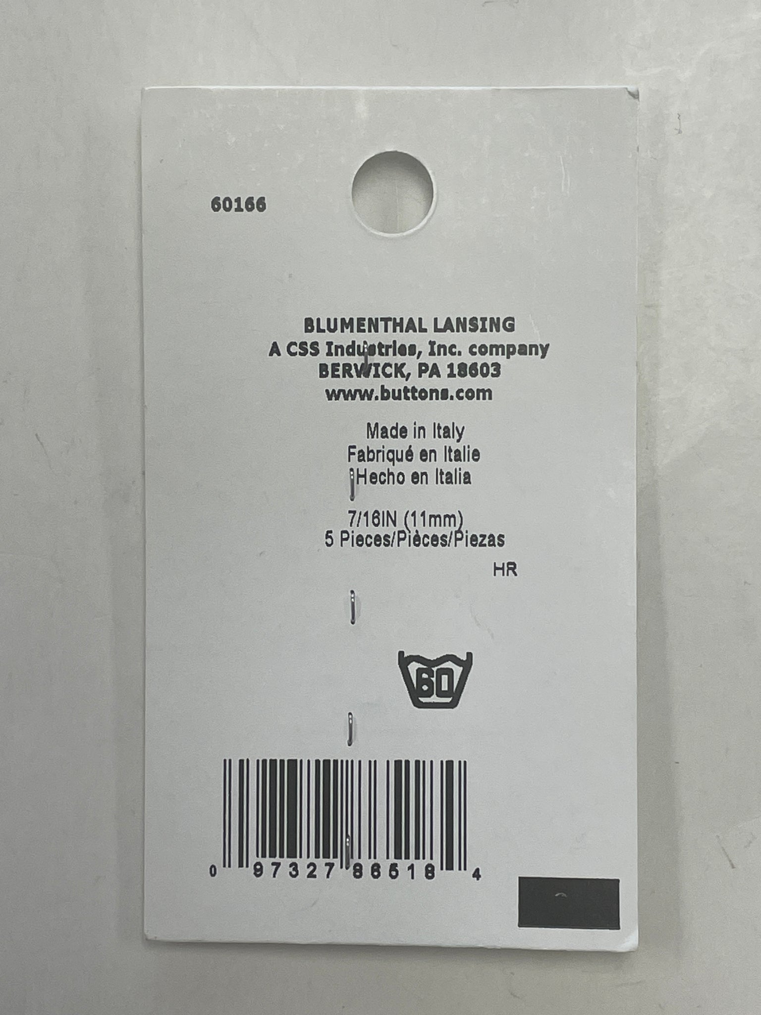 SALE Buttons Set of 5 - Brick