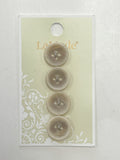 Buttons Set of 4 - Beige