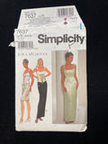 1997 Simplicity 7637 Sewing Pattern - Women's Boned Bodice and Skirts FACTORY FOLDED