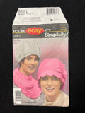2011 Simplicity 2081 Sewing Pattern - Women's Fleece Hats FACTORY FOLDED