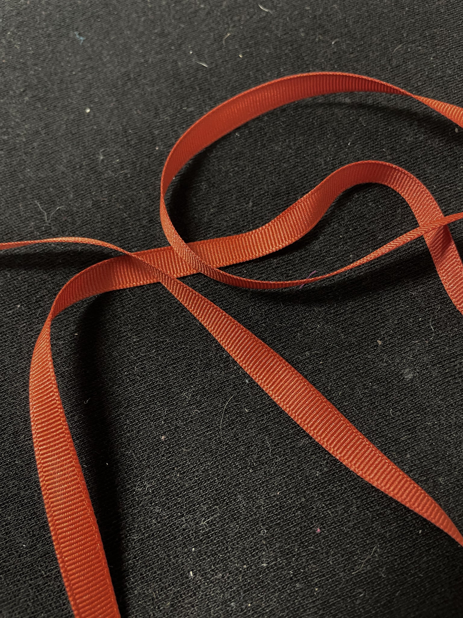20 YD Polyester Grosgrain Ribbon - Burnt Orange