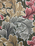 3 1/8 YD Cotton Twill - Large Leaves in Earth Tones