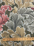 3 1/8 YD Cotton Twill - Large Leaves in Earth Tones