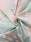 3 YD Cotton - Southwestern Adobe Scene in Pastel Pink and Aqua