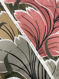 3 1/8 YD Cotton Twill - Large Leaves in Earth Tones