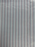 4 YD Nylon Lining - Gray with Stripes of Red, Navy Blue, and Darker Gray