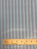 4 YD Nylon Lining - Gray with Stripes of Red, Navy Blue, and Darker Gray