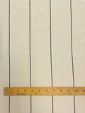 Nylon - Ecru with Printed Black Stripes