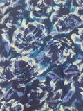 1 YD Polyester - Abstract Flowers in Blue