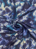 1 YD Polyester - Abstract Flowers in Blue