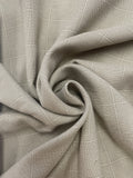 2 7/8 YD Polyester Yarn-Dyed Plaid - Beige and Off White