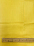 1 1/2 YD Polyester - Bright Yellow with Woven Stripe