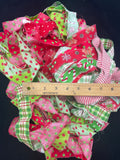 Quilting Cotton Narrow Strip Bundle - Various Christmas Prints