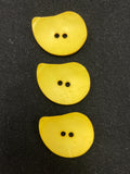 Button Plastic Set of 3 - Yellow