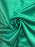 1 1/3 YD Nylon Satin - Emerald Green