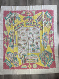 1 1/8+ YD Cotton Kettle Cloth Panel Vintage - New Mexico Map and Graphics