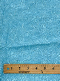 2015 1 1/4 YD Quilting Cotton - Aqua with Tiny Turquoise Rings