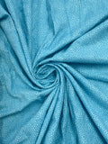 2015 1 1/4 YD Quilting Cotton - Aqua with Tiny Turquoise Rings