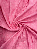 2015 1 7/8 YD Quilting Cotton - Pink with Tiny Hot Pink Rings