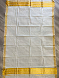 2+ YD Cotton Organdy Vintage - Off White with Metallic Gold