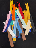 Zippers 5" Coil Bundle of 35 - Various Colors