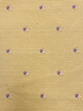 4 YD Poly Yarn-Dyed Gingham with Texture Weave - Yellow and Golden Yellow with Roosters