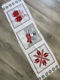 Cotton Flannel Panels - Christmas Motifs in Red, White, and Grays