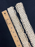 Cotton Crocheted Trim Vintage - Ecru