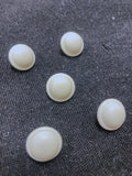 Button Plastic Set of 8 or 5 Vintage - White