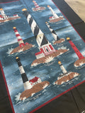 Quilting Cotton Panels - Lighthouses
