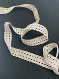 SALE Cotton Eyelet Lace Trim Vintage - Drab Lavendar