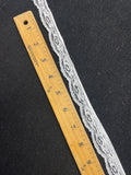Polyester Scalloped Lace Trim - White